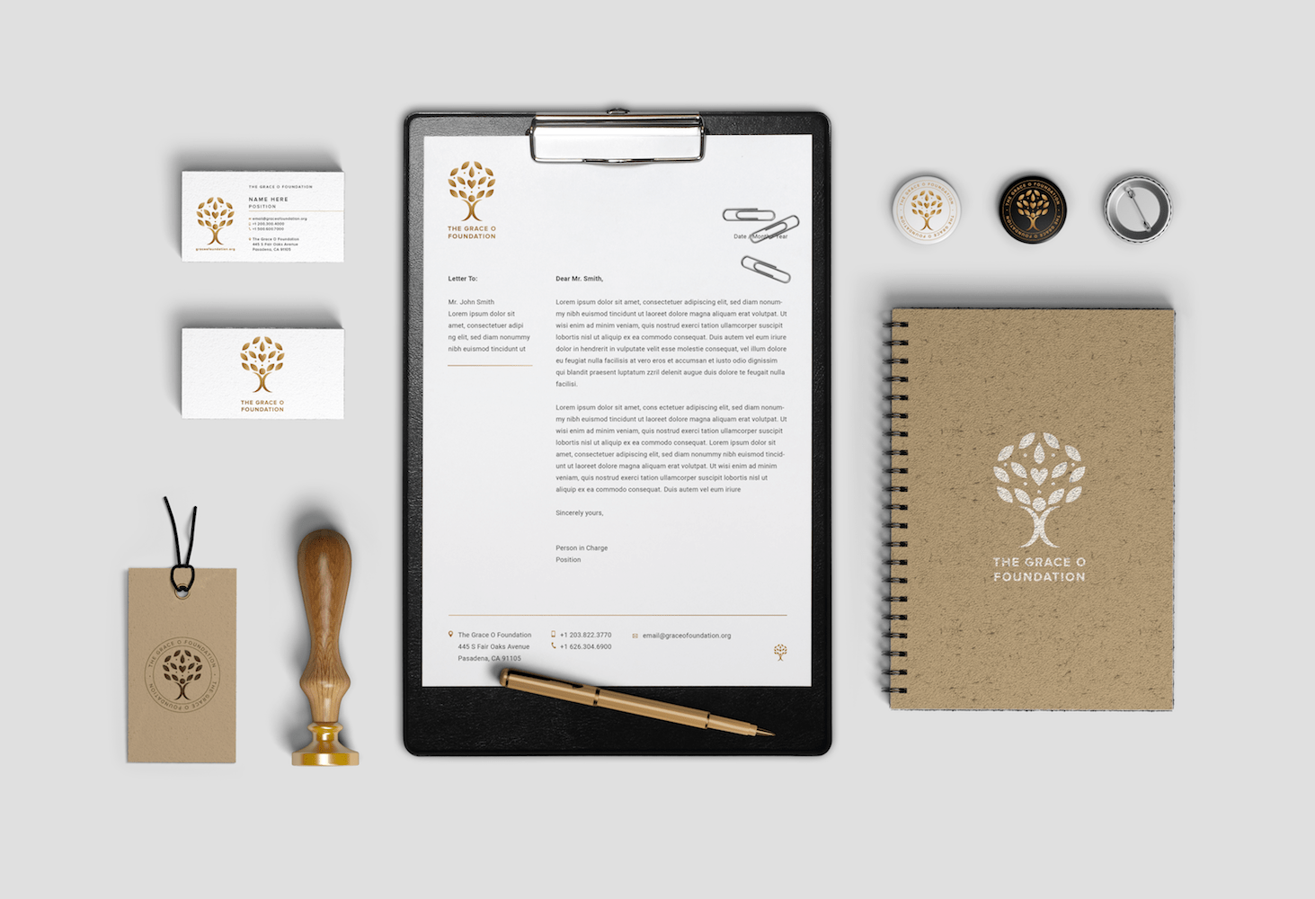 Grace O Foundation Branding